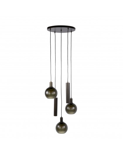 LAMPA WISZĄCA ICARDI II SZKŁO BRĄZOWE