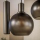 LAMPA WISZĄCA ICARDI II SZKŁO BRĄZOWE