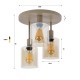 LAMPA SUFITOWA HOLY SZKŁO BURSZTYNOWE