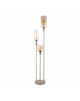 LAMPA PODŁOGOWA HOLY II SZKŁO BURSZTYNOWE