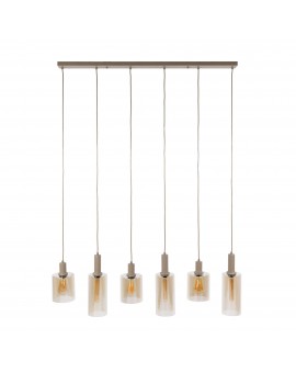 LAMPA WISZĄCA HOLY SZKŁO BURSZTYNOWE