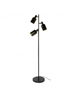 LAMPA PODŁOGOWA HOLY III SZKŁO BRĄZOWE