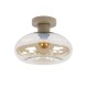 LAMPA SUFITOWA II PERI SZKŁO BURSZTYNOWE