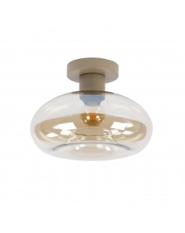 LAMPA SUFITOWA II PERI SZKŁO BURSZTYNOWE