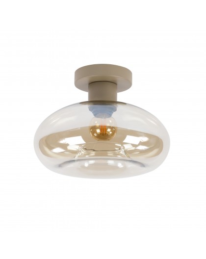 LAMPA SUFITOWA II PERI SZKŁO BURSZTYNOWE