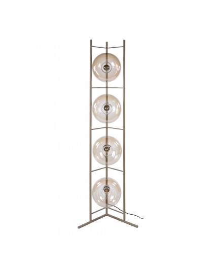 LAMPA PODŁOGOWA II PERI SZKŁO BURSZTYNOWE