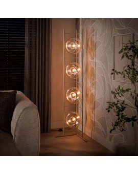 LAMPA PODŁOGOWA II PERI SZKŁO BURSZTYNOWE