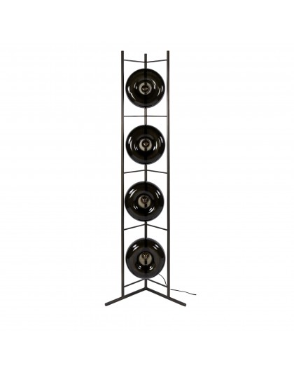 LAMPA PODŁOGOWA PERI SZKŁO BRĄZOWE