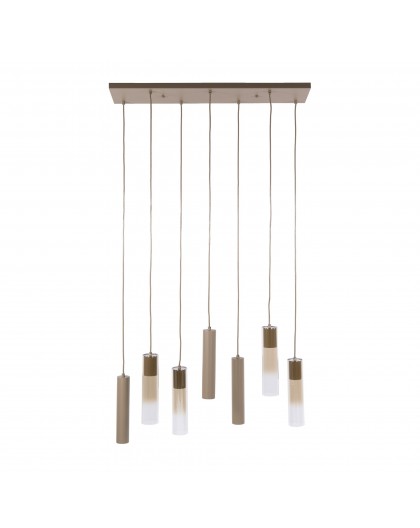 LAMPA WISZĄCA SOREN METALOWA BEŻOWA