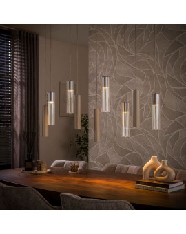 LAMPA WISZĄCA II SOREN METALOWA BEŻOWA