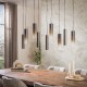 LAMPA WISZĄCA II SOREN METALOWA BRĄZOWY