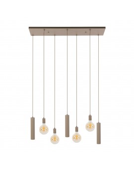 LAMPA WISZĄCA AMANDA METALOWA BEŻOWA
