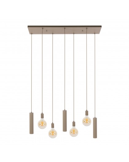 LAMPA WISZĄCA AMANDA METALOWA BEŻOWA