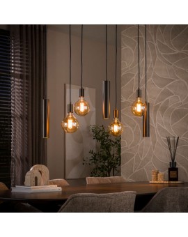 LAMPA WISZĄCA AMANDA METALOWA BRĄZOWA