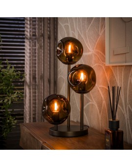 LAMPA STOŁOWA II NOTTE METALOWA BRĄZOWA