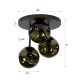 LAMPA SUFITOWA II NOTTE METALOWA BRĄZOWA