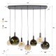 LAMPA WISZĄCA ICARDI METALOWA BRĄZOWA