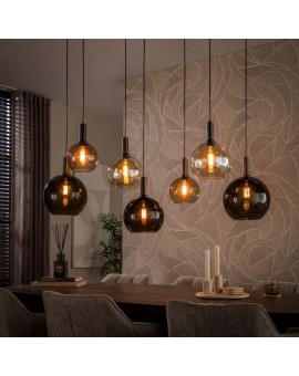 LAMPA WISZĄCA ICARDI METALOWA BRĄZOWA