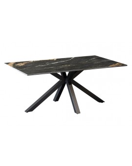 STOLIK KAWOWY GALAXIE 100X60 CM CERAMIKA CZARNY