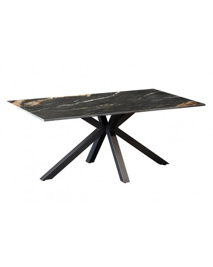 STOLIK KAWOWY GALAXIE 100X60 CM CERAMIKA CZARNY