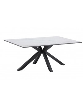 STOLIK KAWOWY GALAXIE 100X60 CM CERAMIKA BIAŁY