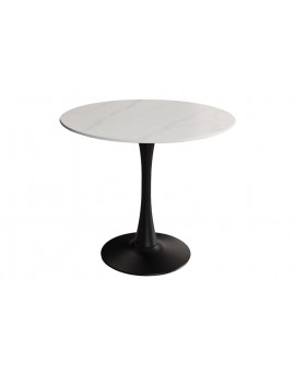 STÓŁ LYON 80 CM CERAMIKA BIAŁY