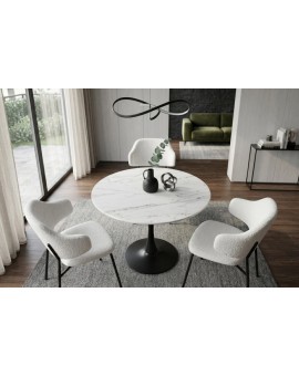 ST&Oacute;Ł LYON 80 CM CERAMIKA BIAŁY