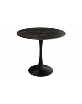 STÓŁ LYON 80 CM CERAMIKA CIEMNOSZARY