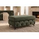 PUF MODERN BAROCK 95X62 CM WELUR ZIELONY