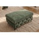 PUF MODERN BAROCK 95X62 CM WELUR ZIELONY