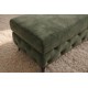 PUF MODERN BAROCK 95X62 CM WELUR ZIELONY