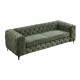 SOFA MODERN BAROCK II 3-OSOBOWA WELUR ZIELONY