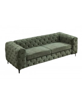 SOFA MODERN BAROCK II 3-OSOBOWA WELUR ZIELONY