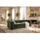 SOFA MODERN BAROCK II 3-OSOBOWA WELUR ZIELONY