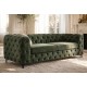 SOFA MODERN BAROCK II 3-OSOBOWA WELUR ZIELONY