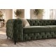 SOFA MODERN BAROCK II 3-OSOBOWA WELUR ZIELONY