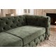 SOFA MODERN BAROCK II 3-OSOBOWA WELUR ZIELONY