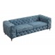 SOFA MODERN BAROCK II 3-OSOBOWA WELUR PETROL
