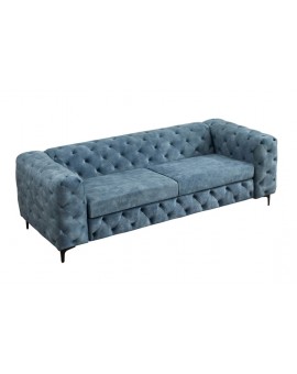 SOFA MODERN BAROCK II 3-OSOBOWA WELUR PETROL