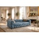 SOFA MODERN BAROCK II 3-OSOBOWA WELUR PETROL