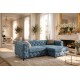 SOFA MODERN BAROCK II 3-OSOBOWA WELUR PETROL