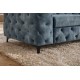 SOFA MODERN BAROCK II 3-OSOBOWA WELUR PETROL