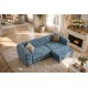 PUF MODERN BAROCK 95X62 CM WELUR PETROL