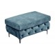PUF MODERN BAROCK 95X62 CM WELUR PETROL