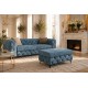SOFA MODERN BAROCK II 3-OSOBOWA WELUR PETROL