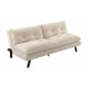 SOFA ROZKŁADANA COCOONING 3-OSOBOWA SZTRUKS BEŻOWA