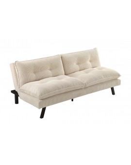 SOFA ROZKŁADANA COCOONING 3-OSOBOWA SZTRUKS BEŻOWA