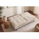 SOFA ROZKŁADANA COCOONING 3-OSOBOWA SZTRUKS BEŻOWA