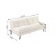SOFA ROZKŁADANA COCOONING 3-OSOBOWA SZTRUKS BEŻOWA