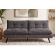 SOFA ROZKŁADANA COCOONING 3-OSOBOWA SZTRUKS SZARA